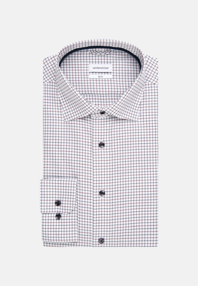 Slim Business Hemd Karo in Rot |  Seidensticker Onlineshop