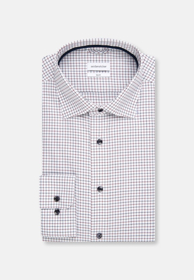 Slim Business Hemd Karo in Rot |  Seidensticker Onlineshop