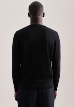 Pullover Encolure Ronde in Noir |  Seidensticker Onlineshop