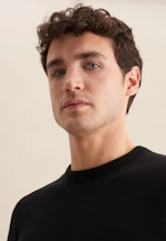 Round neck Pullover  , Uni in Black |  Seidensticker Onlineshop