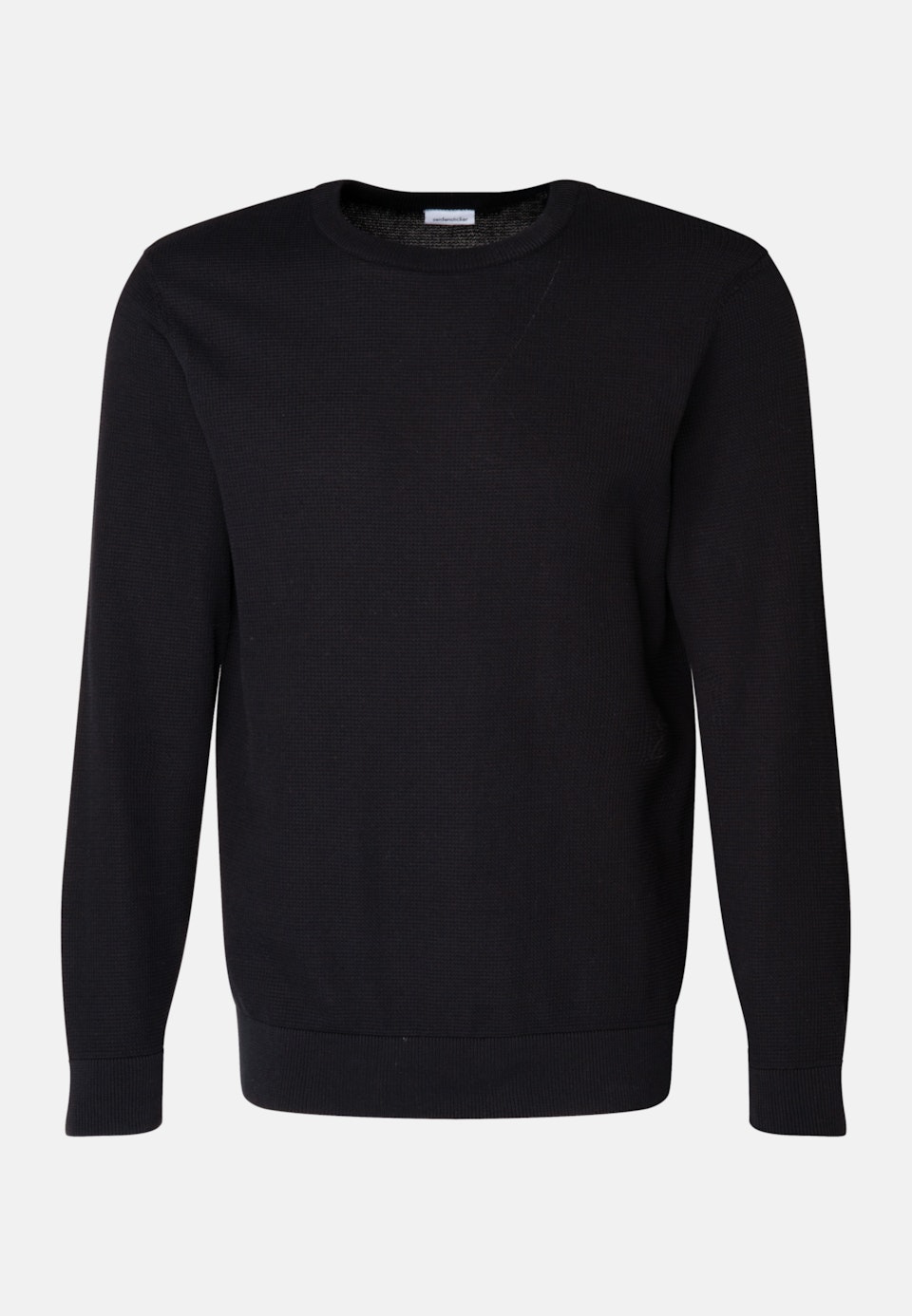 Rundhals Pullover Regular fit in Schwarz |  Seidensticker Onlineshop