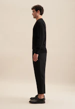 Round neck Pullover  , Uni in Black |  Seidensticker Onlineshop
