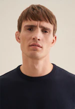 Rundhals Pullover  , Uni in Dunkelblau |  Seidensticker Onlineshop
