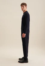 Rundhals Pullover  , Uni in Dunkelblau |  Seidensticker Onlineshop