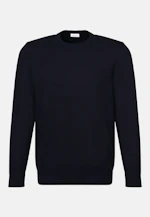 Rundhals Pullover  , Uni in Dunkelblau |  Seidensticker Onlineshop