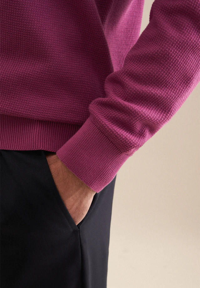 Regular Pullover Uni in Rosa/Pink |  Seidensticker Onlineshop
