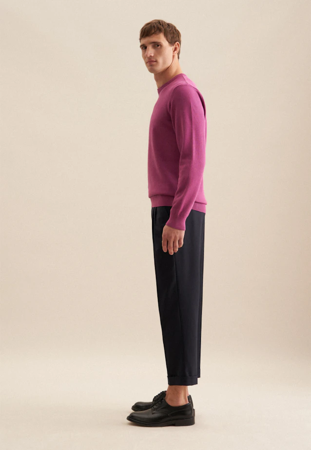 Regular Pullover Uni in Rosa/Pink |  Seidensticker Onlineshop
