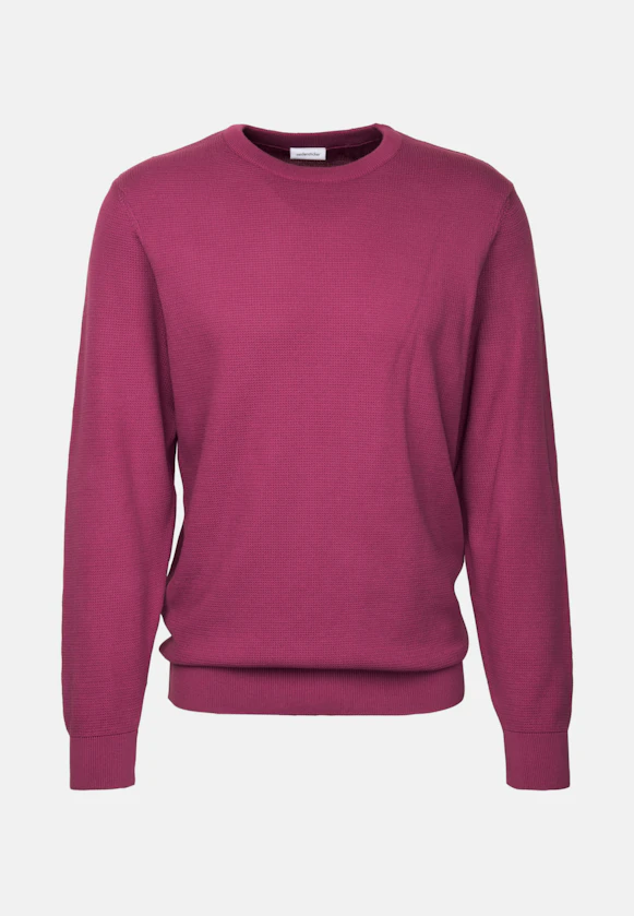 Regular Pullover Uni in Rosa/Pink |  Seidensticker Onlineshop
