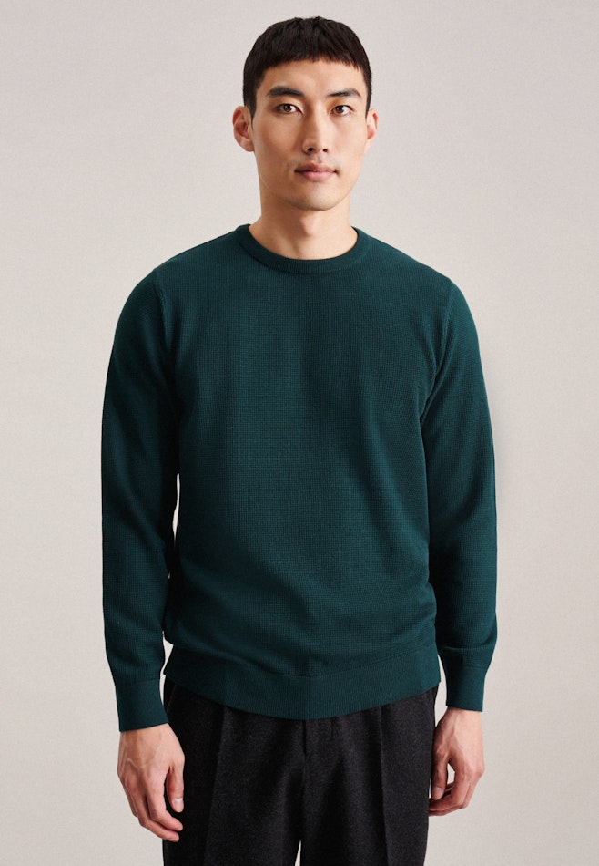 Pullover Encolure Ronde dans Vert | Boutique en ligne Seidensticker