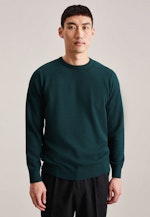 Round neck Pullover in Green |  Seidensticker Onlineshop