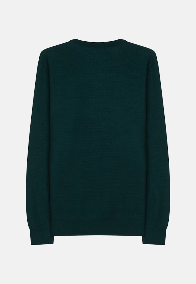 Round neck Pullover  , Uni in Green |  Seidensticker Onlineshop