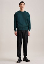 Round neck Pullover in Green |  Seidensticker Onlineshop