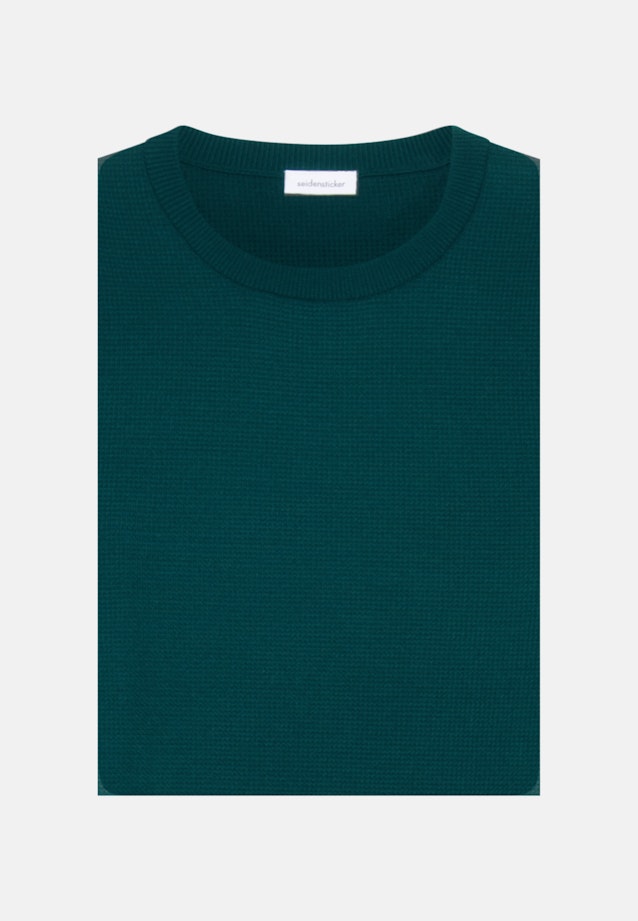 Round neck Pullover in Green |  Seidensticker Onlineshop