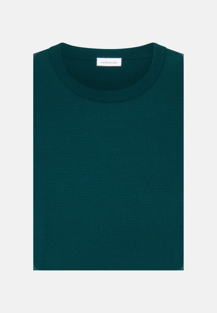 Rundhals Pullover Regular fit in Grün |  Seidensticker Onlineshop