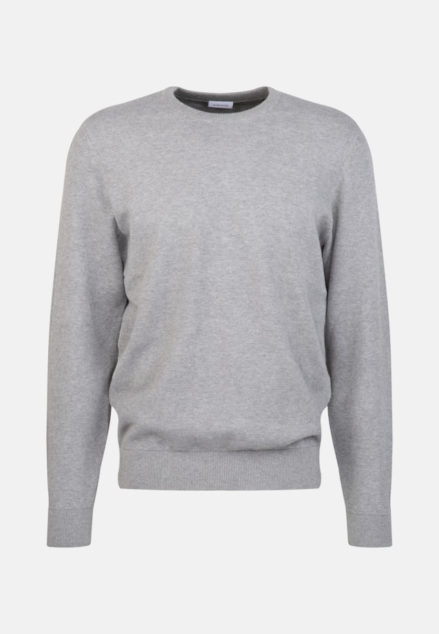 Pullover Encolure Ronde in Gris |  Seidensticker Onlineshop