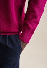 Pullover Encolure Ronde in Rose Fuchsia |  Seidensticker Onlineshop