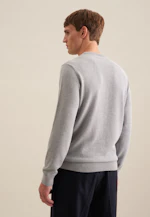 Rundhals Pullover  , Uni in Grau |  Seidensticker Onlineshop