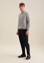 Rundhals Pullover  , Uni in Grau |  Seidensticker Onlineshop