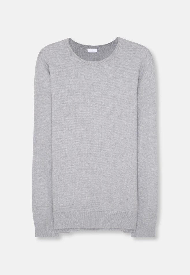 Regular Pullover Uni in Grau | Seidensticker Onlineshop