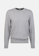 Round neck Pullover in Grey |  Seidensticker Onlineshop