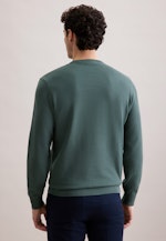 Rundhals Pullover Uni, in Grün |  Seidensticker Onlineshop