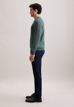 Rundhals Pullover Uni, in Grün |  Seidensticker Onlineshop