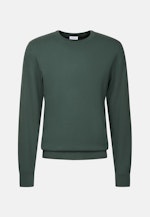 Rundhals Pullover Uni, in Grün |  Seidensticker Onlineshop