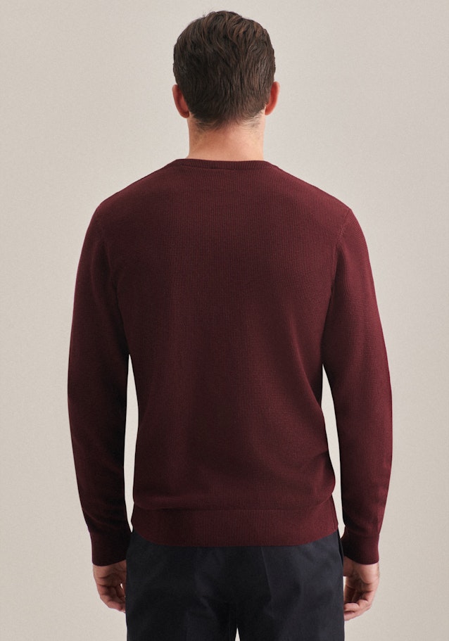 Rundhals Pullover Regular in Rot | Seidensticker Onlineshop