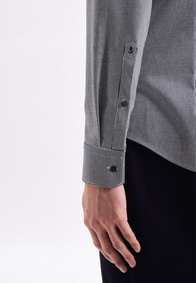 Slim Chemise performance rayures in Bleu Foncé |  Seidensticker Onlineshop