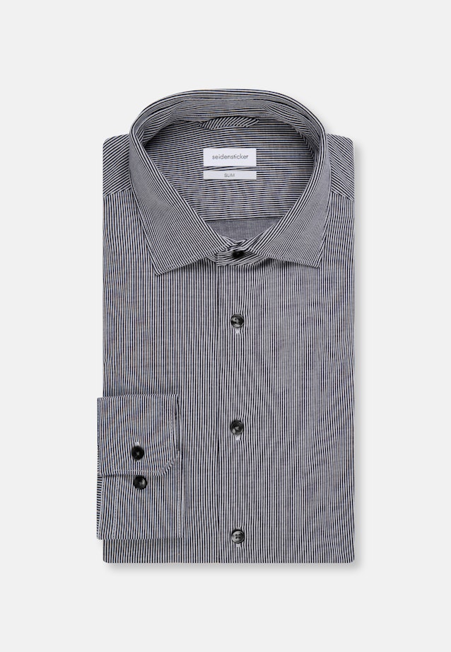 Slim Chemise performance rayures in Bleu Foncé |  Seidensticker Onlineshop