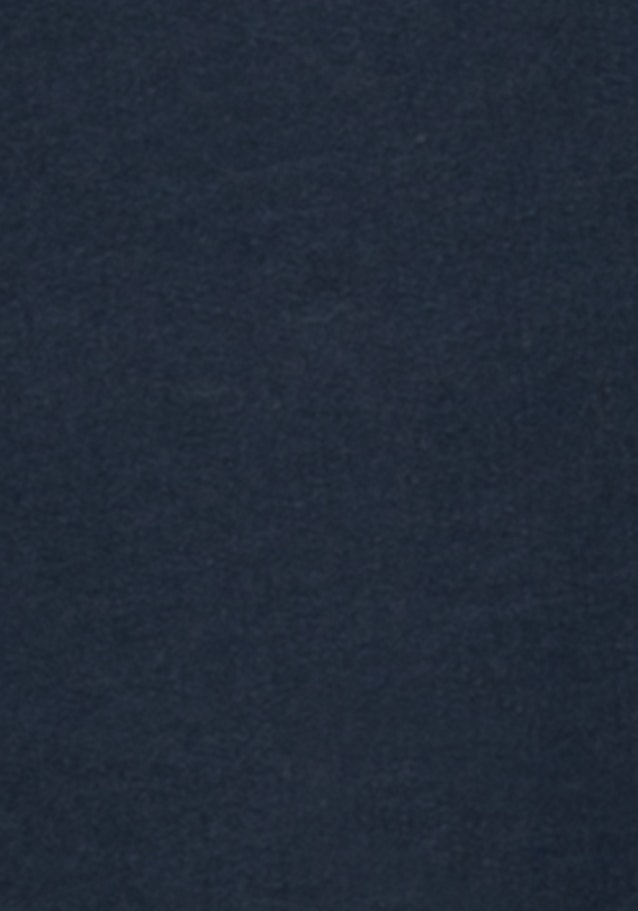 Henley collar Hoodie in Dark Blue |  Seidensticker Onlineshop