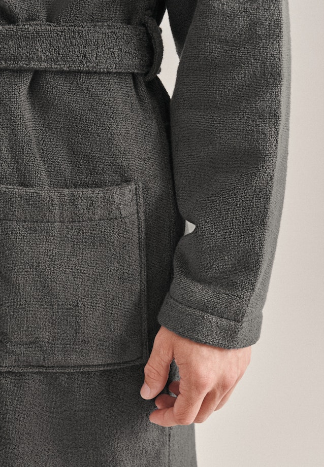 Bademantel aus 100% Baumwolle in Grau |  Seidensticker Onlineshop