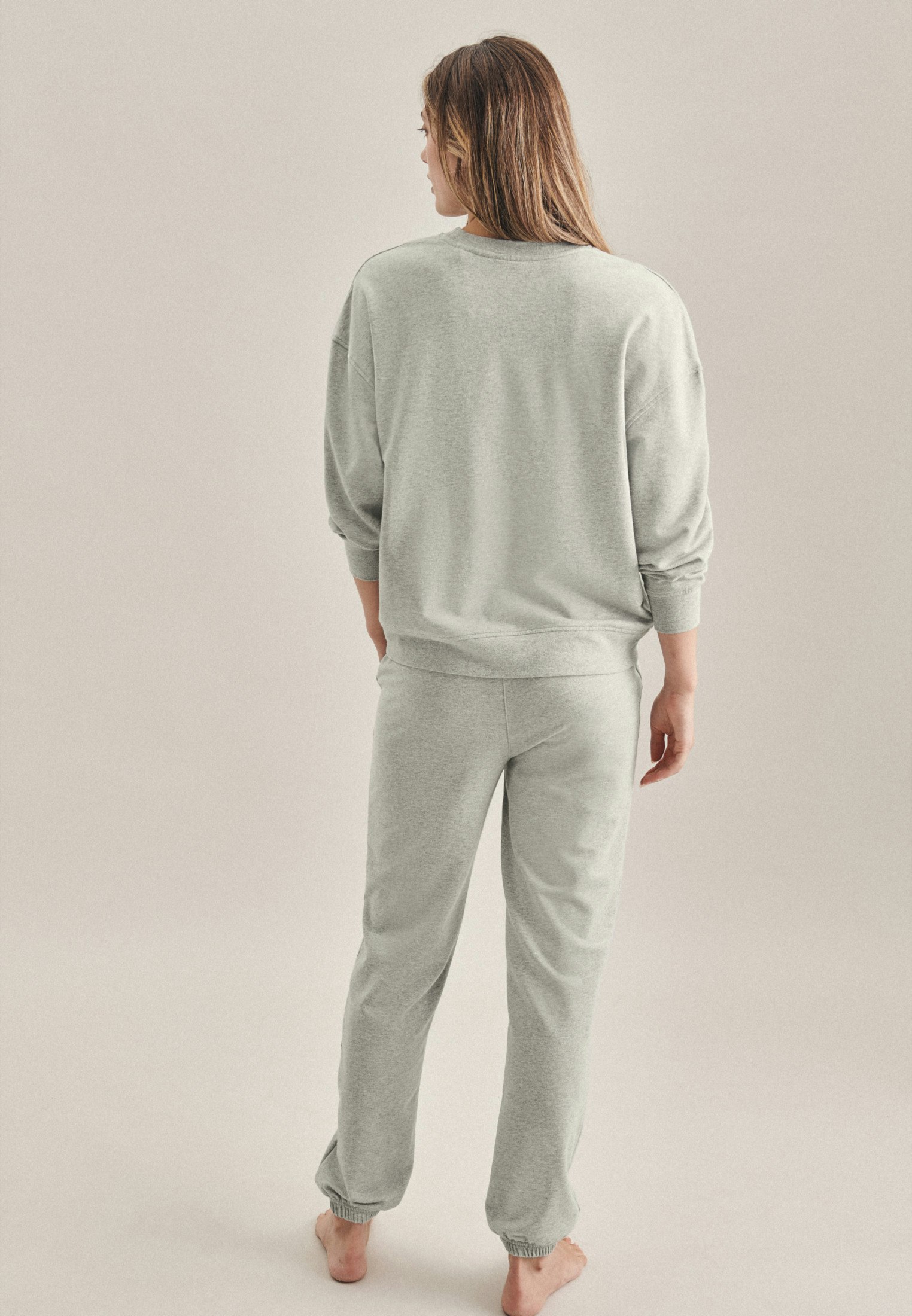 Grey womens loungewear set hot sale