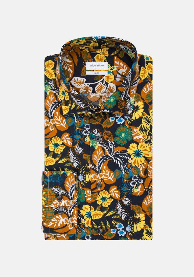 Overhemd in Slim with Kentkraag in Oranje |  Seidensticker Onlineshop