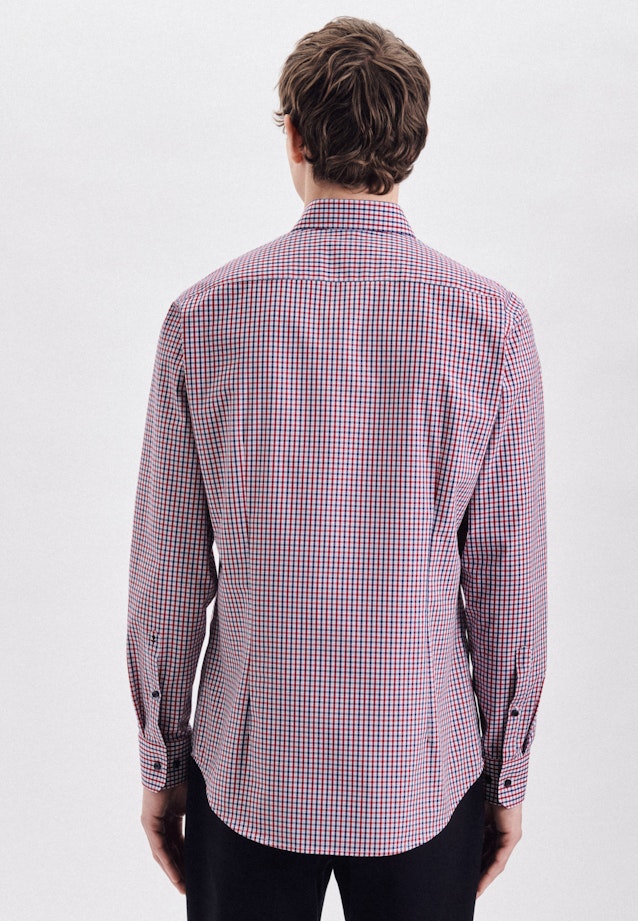 Shaped Business shirt Check in Red |  Seidensticker Onlineshop