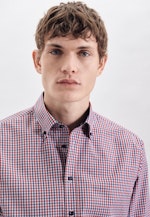 Shaped Business shirt Check in Red |  Seidensticker Onlineshop