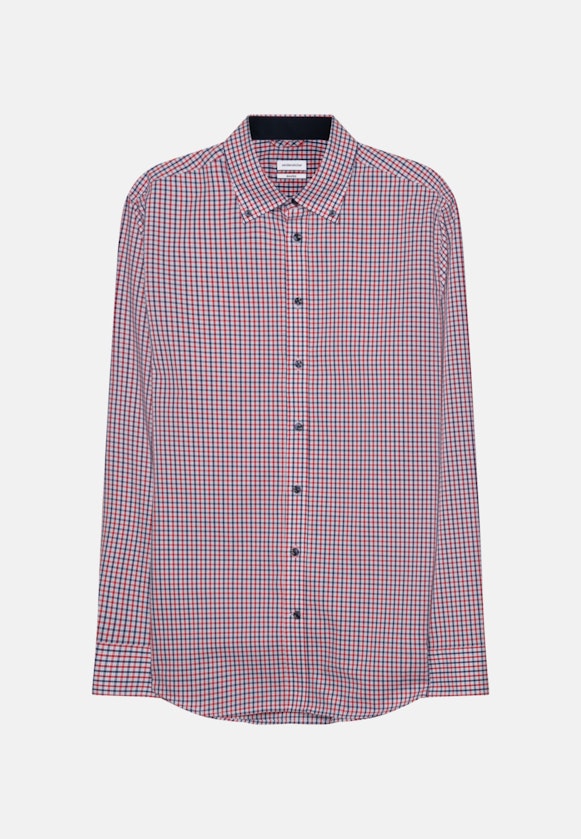 Shaped Business shirt Check in Red |  Seidensticker Onlineshop
