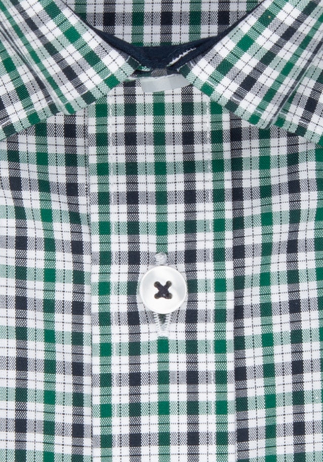 Non-iron Popeline Business overhemd in Shaped with Button-Down-Kraag in Groen |  Seidensticker Onlineshop