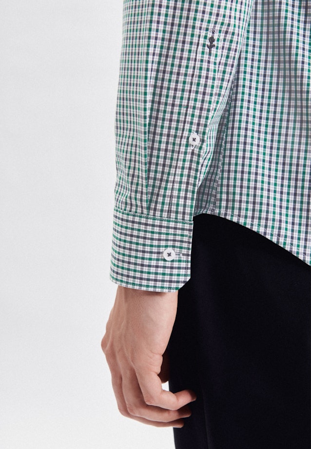 Shaped Chemise d'affaires carreaux in Vert |  Seidensticker Onlineshop