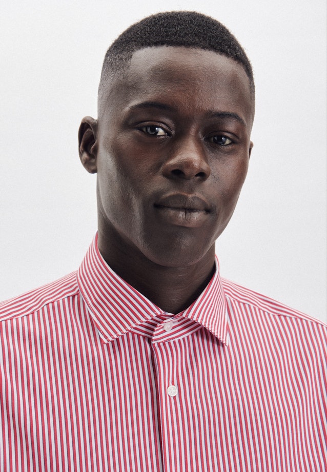 Slim Chemise performance rayures in Rouge |  Seidensticker Onlineshop