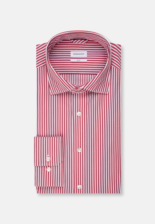Slim Chemise performance rayures in Rouge |  Seidensticker Onlineshop