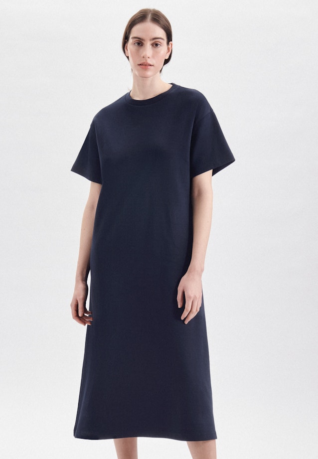 Kleid Uni in Dunkelblau |  Seidensticker Onlineshop