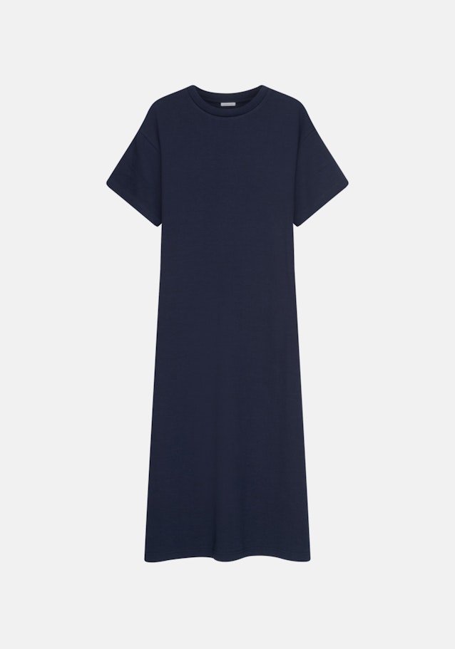 Glatt Midi Kleid in Dunkelblau |  Seidensticker Onlineshop