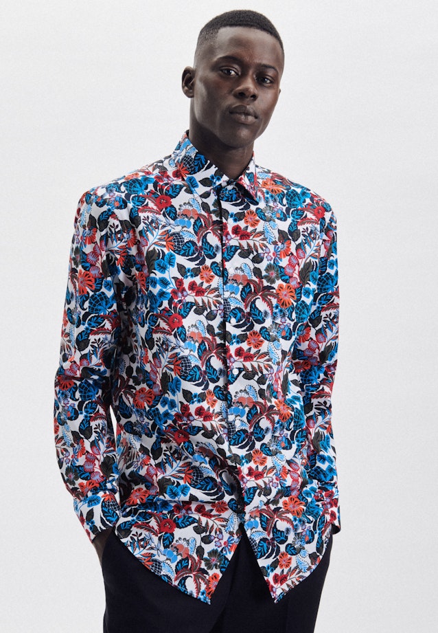 Regular Chemise d'affaires Imprimé in Rouge |  Seidensticker Onlineshop