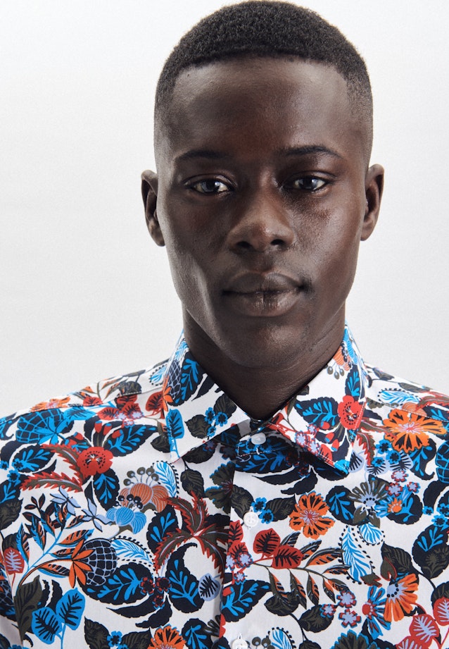 Regular Business shirt Print in Red |  Seidensticker Onlineshop