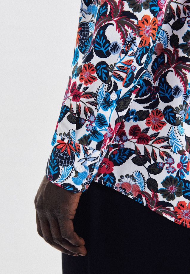 Regular Business shirt Print in Red |  Seidensticker Onlineshop