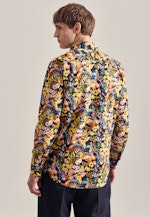 Regular Business shirt Print in Orange |  Seidensticker Onlineshop