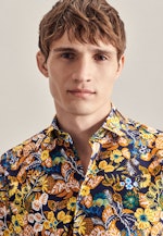 Regular Business shirt Print in Orange |  Seidensticker Onlineshop