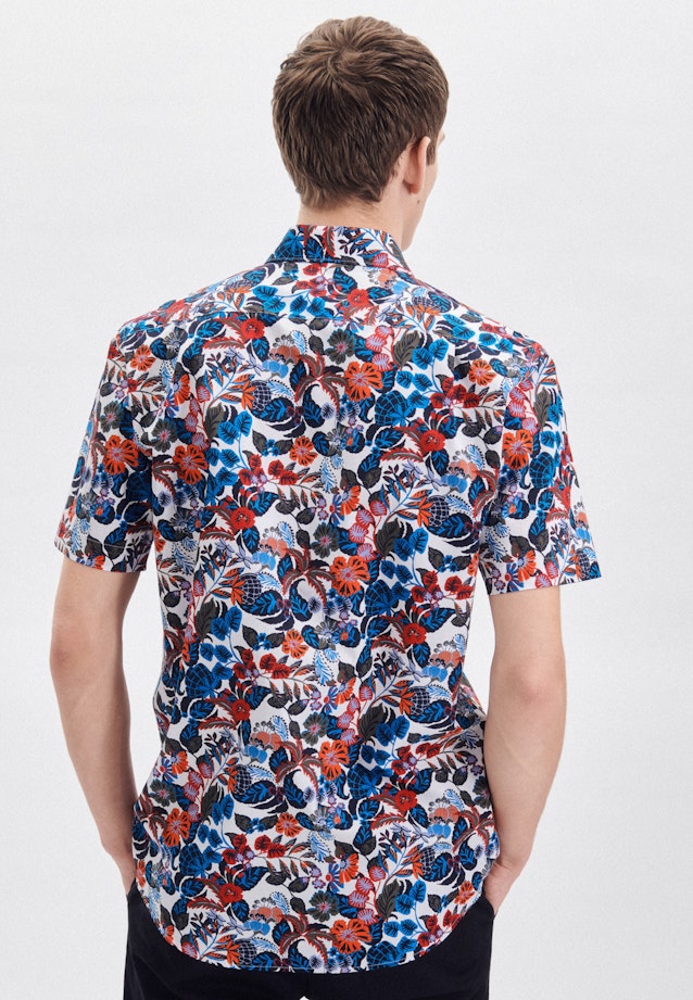 Regular Business Hemd Druck in Rot |  Seidensticker Onlineshop