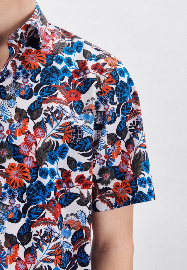 Regular Business Hemd Druck in Rot |  Seidensticker Onlineshop